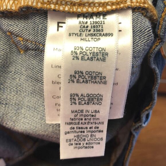 Frame Denim Distressed Le High Skinny Jeans in Hilltop Size 25 - Picture 13 of 14